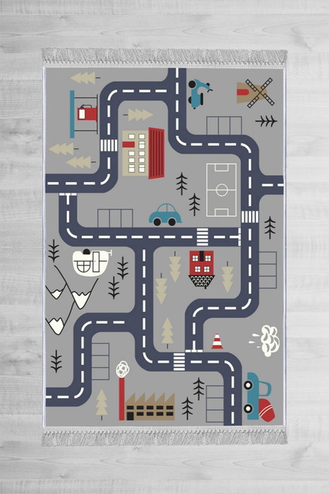 Conceptum Alfombra de Pasillo ELS582 Gris 80 x 150 cm Conceptum Alfombra de Pasillo ELS582 Gris 80 x 150 cm